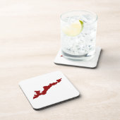 フィッシャーアイランドロゴコースター – 赤 コースター (右側)