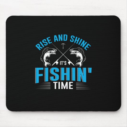 フィッシャーアートライズ&シャイン魚釣り時間 マウスパッド (正面)