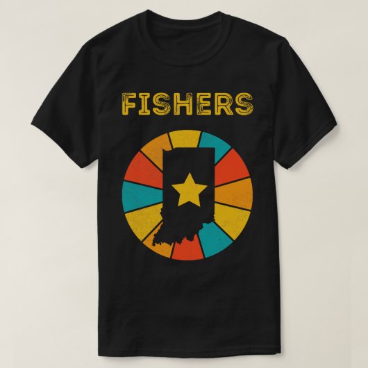 フィッシャーインディアナ動揺してヴィンテージ土産1 Tシャツ (デザイン正面)