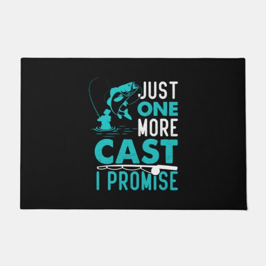 フィッシャーギフトあと1匹の魚を約束 ドアマット (正面)