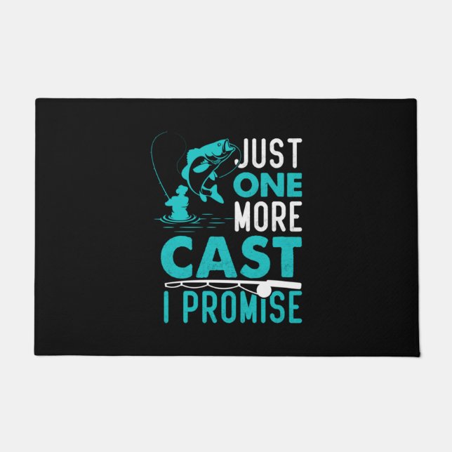 フィッシャーギフトあと1匹の魚を約束 ドアマット (正面)