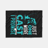 フィッシャーギフトあと1匹の魚を約束 フリースブランケット (正面(横))