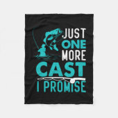 フィッシャーギフトあと1匹の魚を約束 フリースブランケット (正面)