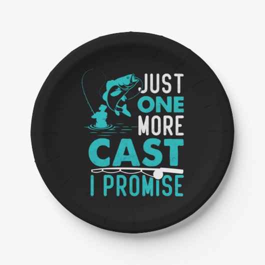 フィッシャーギフトあと1匹の魚を約束 ペーパープレート (正面)