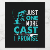 フィッシャーギフトあと1匹の魚を約束 ワインラベル (シングルラベル)