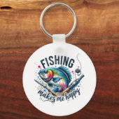 フィッシャーギフト魚釣りが嬉しい キーホルダー (正面)