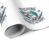 フィッシャーギフト魚釣りが嬉しい ラッピングペーパー (ロールコーナー)