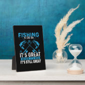 フィッシャーギフト魚釣り素晴らし フォトプラーク (側面)