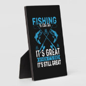 フィッシャーギフト魚釣り素晴らし フォトプラーク (側面)