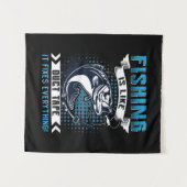 フィッシャーギフト フィッシングが全てを解決する タペストリー (正面(横))