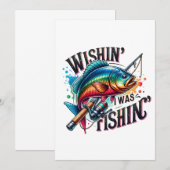 フィッシャーギフト 釣りをしたかった 招待状 (正面/裏面)