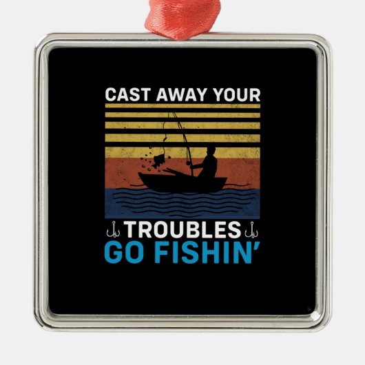 フィッシャーゴー魚釣り メタルオーナメント (正面)