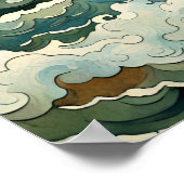 フィッシャーズオンボートインストーミーシーヴァンゴッホスタイル ポスター (角)