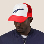 フィッシャーズ島トラック運転手ハット – 海軍 キャップ (インサイチュ)