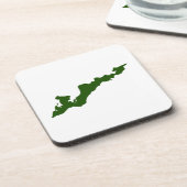 フィッシャーズ島ロゴコースター – 海軍 コースター (左側)