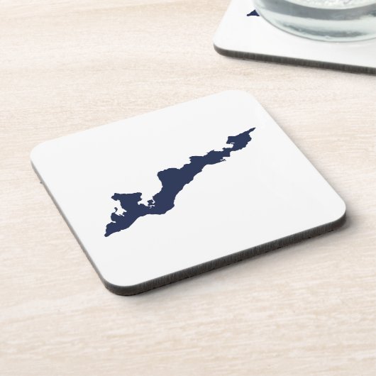 フィッシャーズ島ロゴコースター – 海軍 コースター (左側)