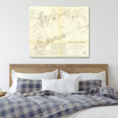 フィッシャーズ・アイランド・サウンド キャンバスプリント (インサイチュ (寝室))