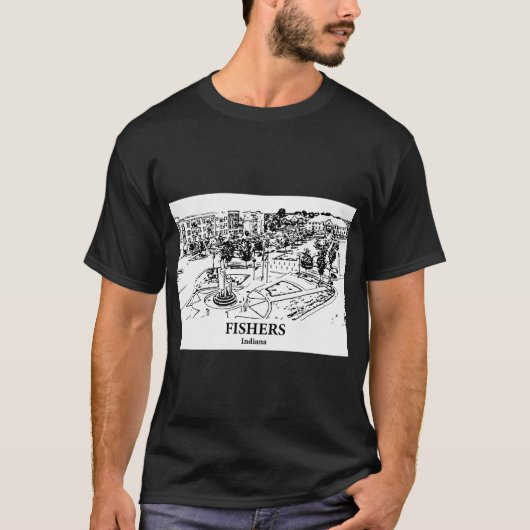 フィッシャーズ - インディアナ州 Tシャツ (正面)