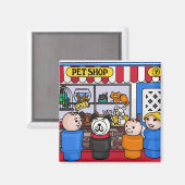 フィッシャープライス小さな人ペットショップボーイ マグネット (正面/裏面)