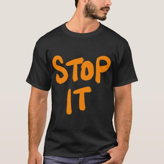 フィッシャーマニア: やめろ Tシャツ (正面)
