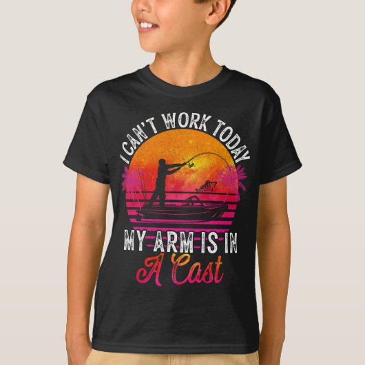 フィッシャーマンおもしろい魚釣り Tシャツ (正面)