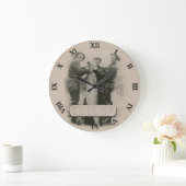 フィッシャーマンはがき時計 – ヴィンテージ1935 ラージ壁時計 (ホーム)