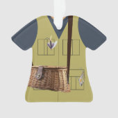 フィッシャーマンアングラーパーソナライズされたオーナメント オーナメント (正面)