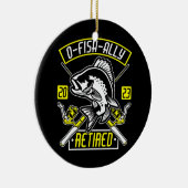 フィッシャーマンオフィッシュアリー退職した2023魚釣り セラミックオーナメント (右)