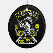 フィッシャーマンオフィッシュアリー退職した2023魚釣り セラミックオーナメント (左)