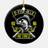 フィッシャーマンオフィッシュアリー退職した2023魚釣り セラミックオーナメント (裏面)