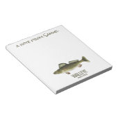 フィッシャーマンゴー魚釣り野生生物自然 ノートパッド (アングル)