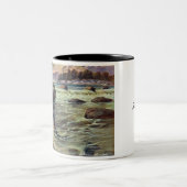 フィッシャーマンズコーヒーマグ – サーモン ツートーンマグカップ (中央)