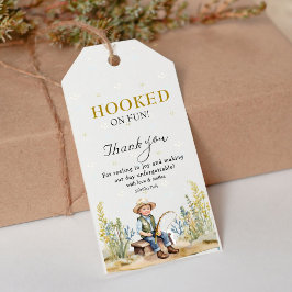 フィッシャーマンズダービー ベビーシャワーの感謝の気持ち ギフトタグ