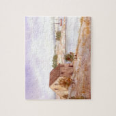 フィッシャーマンズハウスノルウェーコーストウォーターカラー ジグソーパズル (縦)