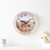 フィッシャーマンズハウスノルウェーコーストウォーターカラー ラージ壁時計 (ホーム)