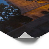 フィッシャーマンズバスティオンキャッスルヒルの夜景 ポスター (角)