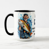 フィッシャーマンズビッグフィッシュキャッチ引用文 マグカップ (左)