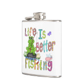 フィッシャーマンズビニール包まれたフラスコ フラスク (左)