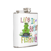 フィッシャーマンズビニール包まれたフラスコ フラスク (右)