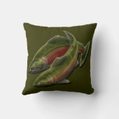 フィッシャーマンズピロー魚釣りアートデコールギフトアート クッション (裏面)