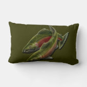 フィッシャーマンズピロー魚釣りアートデコールギフトアート ランバークッション (裏面)