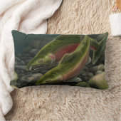 フィッシャーマンズピロー魚釣りアートデコールギフトアート ランバークッション (ブランケット)