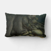 フィッシャーマンズピロー魚釣りアートデコールギフトアート ランバークッション (裏面)