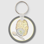 フィッシャーマンズフィッシュパイUKブリティッシュ・パブ・フード・キュイジーヌ キーホルダー (正面)