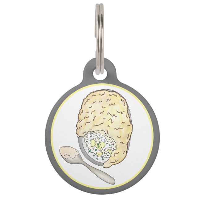 フィッシャーマンズフィッシュパイUKブリティッシュ・パブ・フード・キュイジーヌ ペット　ネームタグ (正面)