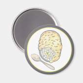 フィッシャーマンズフィッシュパイUKブリティッシュ・パブ・フード・キュイジーヌ マグネット (正面/裏面)