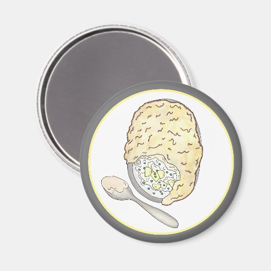 フィッシャーマンズフィッシュパイUKブリティッシュ・パブ・フード・キュイジーヌ マグネット (正面/裏面)