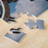 フィッシャーマンズワーフカリフォルニア。クリスマスの挨拶 ジグソーパズル (側面)