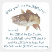 フィッシャーマンズ祈りの言葉 スクエアシール (正面)