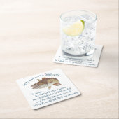 フィッシャーマンズ祈りの言葉 スクエアペーパーコースター (インサイチュ)